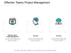 Effective teams project management ppt powerpoint presentation icon cpb