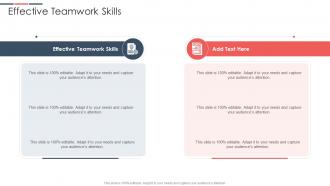 Effective Teamwork Skills In Powerpoint And Google Slides Cpb