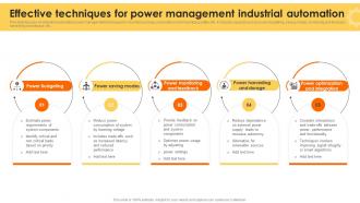 Effective Techniques For Power Management Industrial Automation