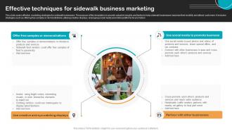 Effective Techniques For Sidewalk Business Marketing