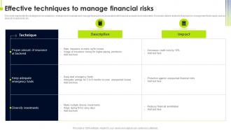 Effective Techniques To Manage Financial Operational Risk Management Strategic