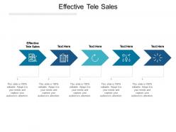 Effective tele sales ppt powerpoint presentation model infographics cpb