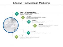 Effective text message marketing ppt powerpoint presentation demonstration cpb