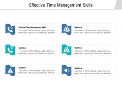 Effective time management skills ppt powerpoint presentation outline graphics template cpb