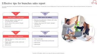 Effective Tips For Branches Sales Report