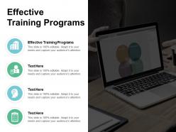 Effective training programs ppt powerpoint presentation slides gridlines cpb