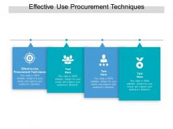 Effective use procurement techniques ppt powerpoint presentation portfolio professional cpb