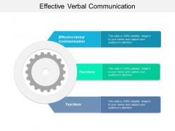 Effective verbal communication ppt powerpoint presentation outline designs download cpb