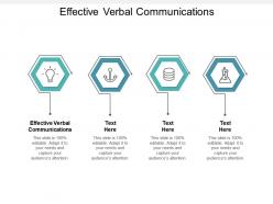 Effective verbal communications ppt powerpoint presentation outline show cpb