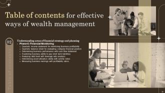 Effective Ways Of Wealth Management Powerpoint Presentation Slides Unique Designed
