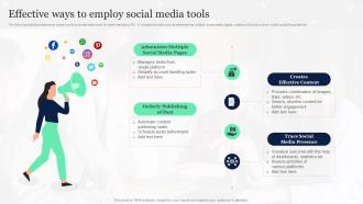 Effective Ways To Employ Social Media Tools