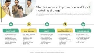 Effective Ways To Improve Non Traditional Marketing Strategy