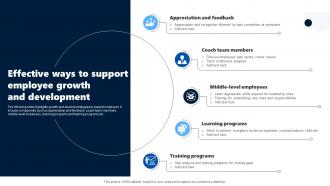 Effective Ways To Support Employee Growth And Development