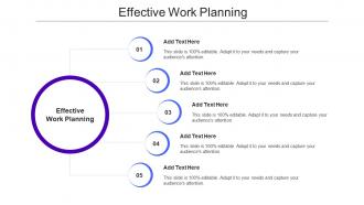 Effective Work Planning Ppt Powerpoint Presentation File Master Slide Cpb