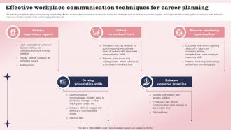 Effective Workplace Communication Techniques For Career Planning