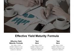 Effective yield maturity formula ppt powerpoint presentation professional clipart cpb