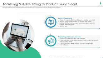 Effectively introducing new product addressing suitable timing product launch