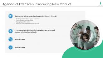 Effectively introducing new product agenda effectively introducing new product