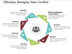 Effectively managing team conflicts ppt powerpoint presentation styles outfit cpb