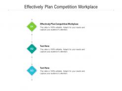 Effectively plan competition workplace ppt powerpoint presentation model mockup cpb