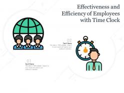 Effectiveness and efficiency of employees with time clock
