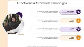 Effectiveness Awareness Campaigns In Powerpoint And Google Slides Cpb