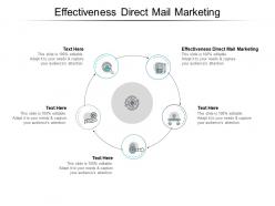 Effectiveness direct mail marketing ppt powerpoint presentation diagram graph charts cpb