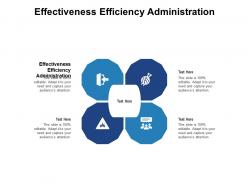 Effectiveness efficiency administration ppt powerpoint presentation outline slideshow cpb