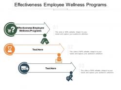 Effectiveness employee wellness programs ppt powerpoint presentation layouts diagrams cpb