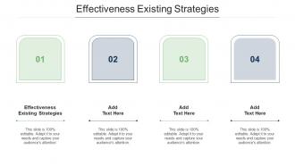 Effectiveness Existing Strategies Ppt Powerpoint Presentation Show Backgrounds Cpb