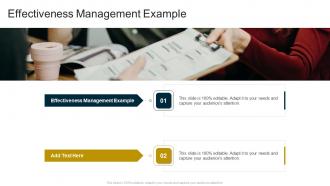 Effectiveness Management Example In Powerpoint And Google Slides Cpb