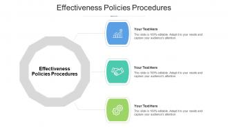 Effectiveness Policies Procedures Ppt Powerpoint Presentation Show Information Cpb