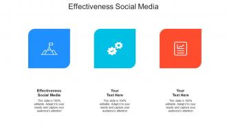 Effectiveness social media ppt powerpoint presentation gallery graphics example cpb