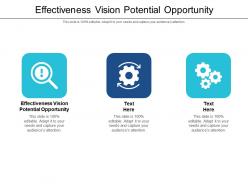 Effectiveness vision potential opportunity ppt powerpoint presentation ideas themes cpb