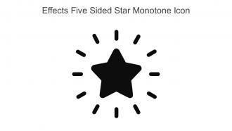 Effects Five Sided Star Monotone Icon In Powerpoint Pptx Png And Editable Eps Format