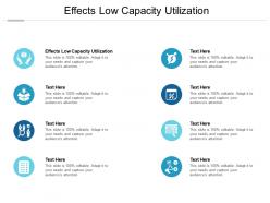Effects low capacity utilization ppt powerpoint presentation file picture cpb