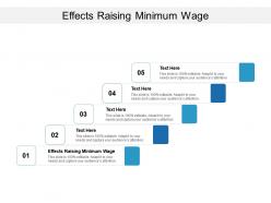 Effects raising minimum wage ppt powerpoint presentation icon cpb