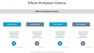 Effects Workplace Violence In Powerpoint And Google Slides Cpb