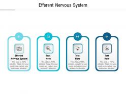 Efferent nervous system ppt powerpoint presentation slides mockup cpb