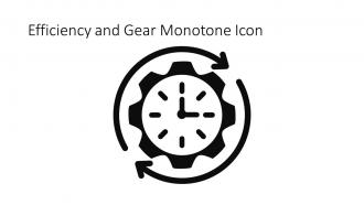 Efficiency And Gear Monotone Icon In Powerpoint Pptx Png And Editable Eps Format