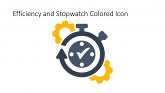 Efficiency And Stopwatch Colored Icon In Powerpoint Pptx Png And Editable Eps Format