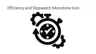 Efficiency And Stopwatch Monotone Icon In Powerpoint Pptx Png And Editable Eps Format
