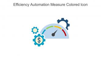 Efficiency Automation Measure Colored Icon In Powerpoint Pptx Png And Editable Eps Format