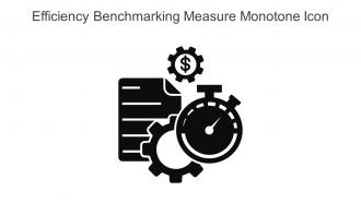 Efficiency Benchmarking Measure Monotone Icon In Powerpoint Pptx Png And Editable Eps Format
