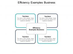 Efficiency examples business ppt powerpoint presentation slides ideas cpb