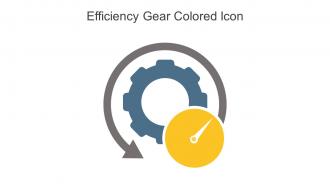 Efficiency Gear Colored Icon In Powerpoint Pptx Png And Editable Eps Format