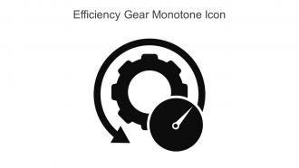 Efficiency Gear Monotone Icon In Powerpoint Pptx Png And Editable Eps Format