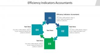 Efficiency indicators accountants ppt powerpoint presentation summary introduction cpb