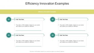Efficiency Innovation Examples In Powerpoint And Google Slides Cpb