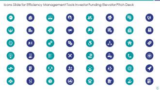 Efficiency management tools investor funding elevator pitch deck ppt template